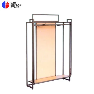 -GZH-340Y   Acrylic & metal clothes display stand