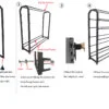 GZH-Double-sided fabric display stand-BL01