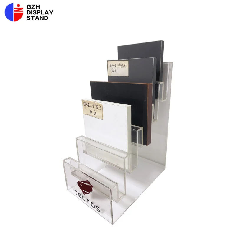 -GZH-2343   Home decoration material color swatch acrylic display stand